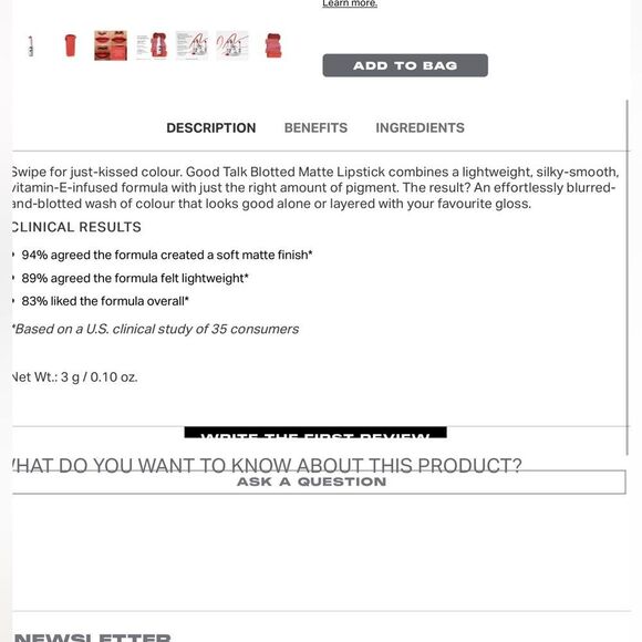 Morphe 2 Good Talk Blotted Matte Lipstick - Picture 7 of 9